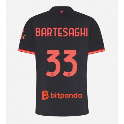 AC Milan Davide Bartesaghi #33 Maglia Gara Terza Repliche 2026-27 Donna Maniche Corte AC Milan Davide Bartesaghi #33 Maglia Gara Terza Repliche 2026-27 Donna Maniche Corte